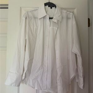 Express White Boyfriend Portofino Shirt - NWOT